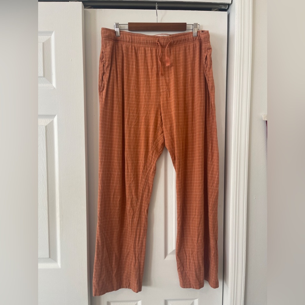 GOODFELLOW orange patterned pj pants
